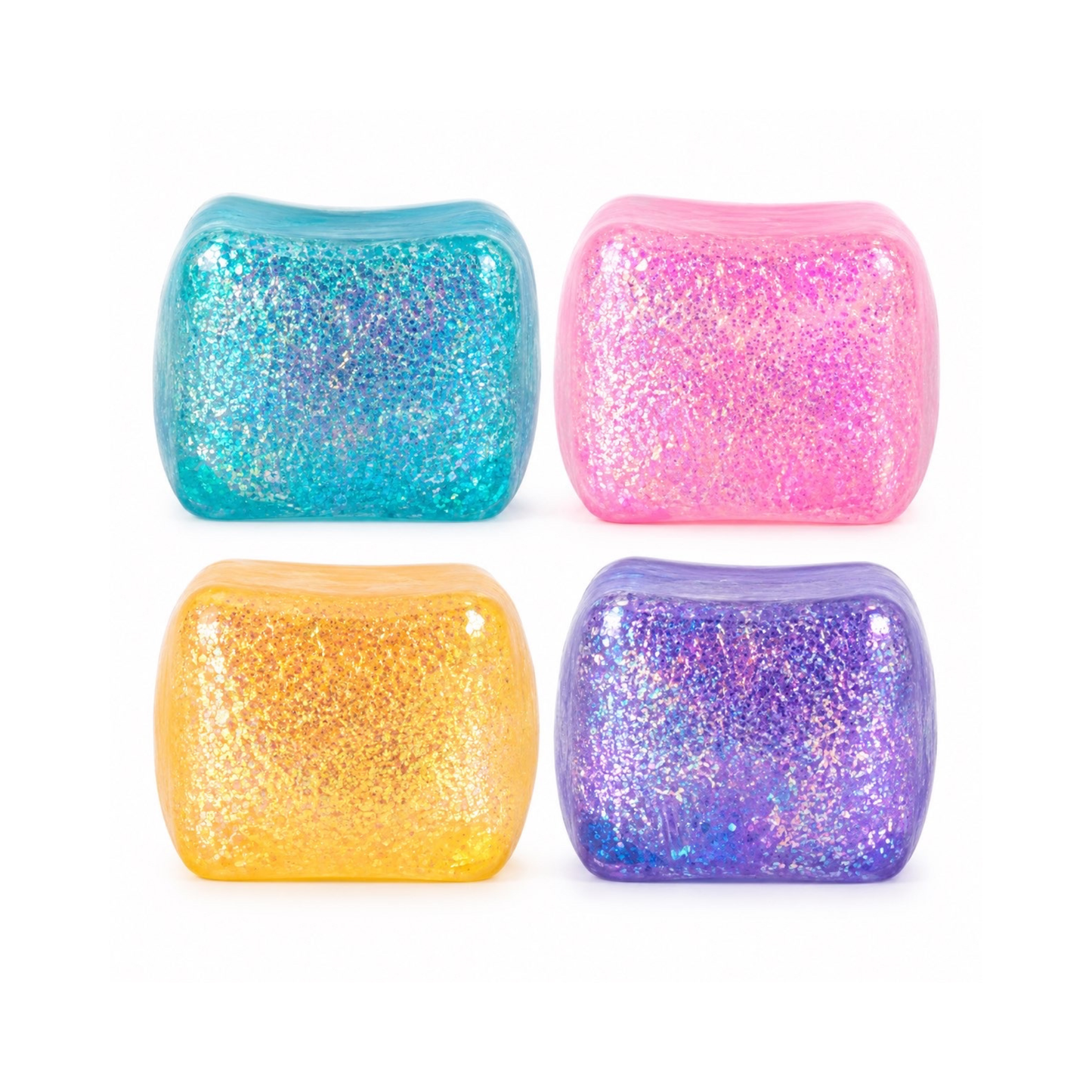 Glitter Jelly Cube Squishy