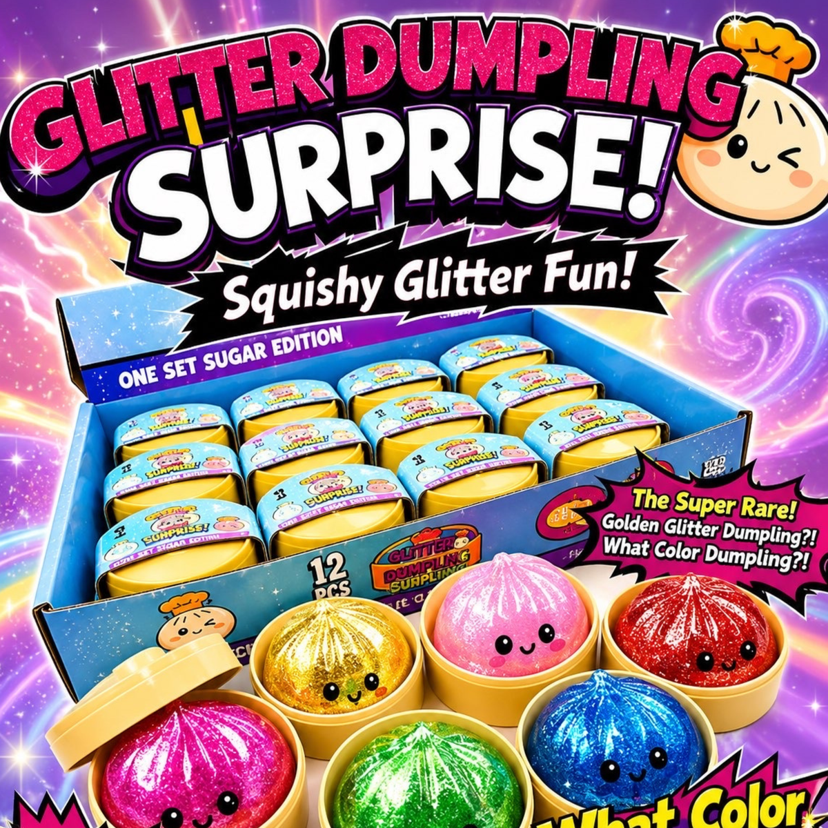 Glitter Dumpling Mystery Squishy